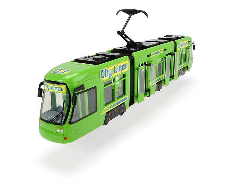 Городской трамвай, 46 см., зеленый  